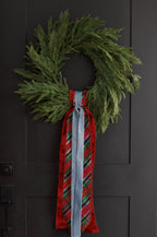 Yuletide Wreath Sash Ribbon Set