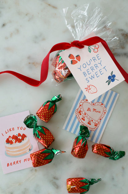 Berry Valentine Printable Tags
