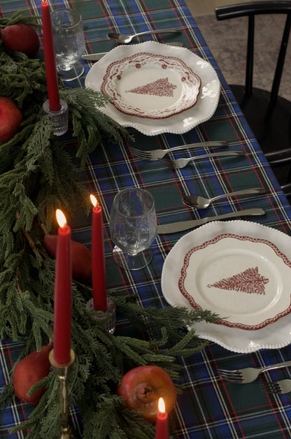 Evergreen Tartan Plaid Tablecloth