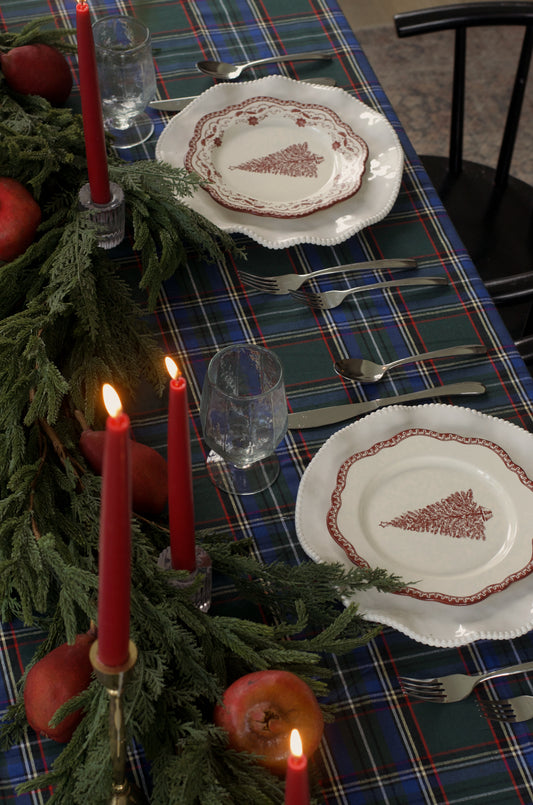 Evergreen Tartan Plaid Tablecloth