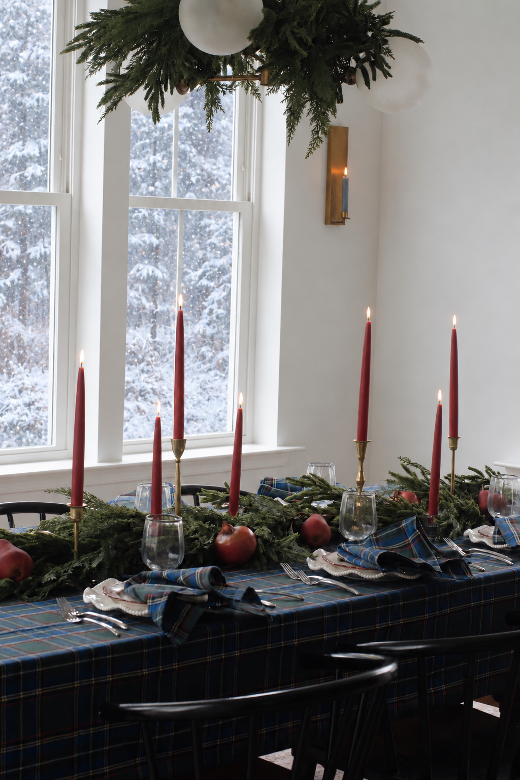 Evergreen Tartan Plaid Tablecloth