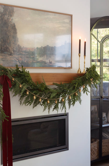 Real Touch Mixed Greenery Garland - Norfolk Pine & Cypress