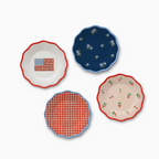 Americana Melamine Assorted Dessert / Salad Plate (Set of 4)