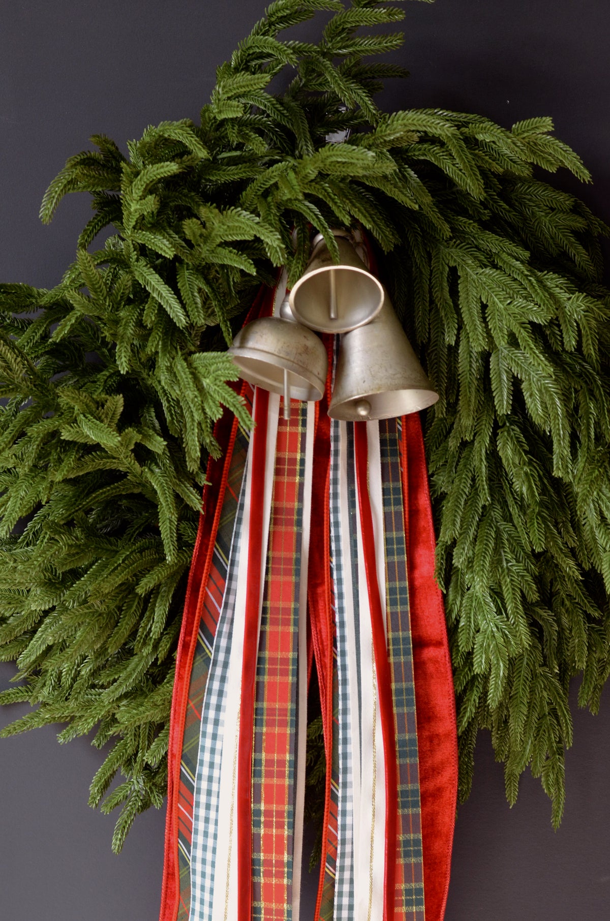 Distressed Pewter Bell Set of 3