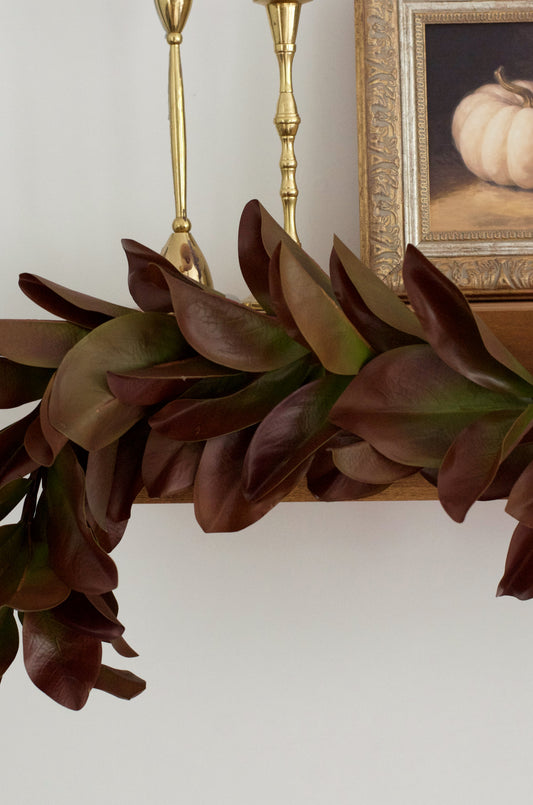Fall Magnolia Leaf Garland - 49"