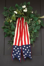 Stars & Stripes Patriotic Wreath Sash
