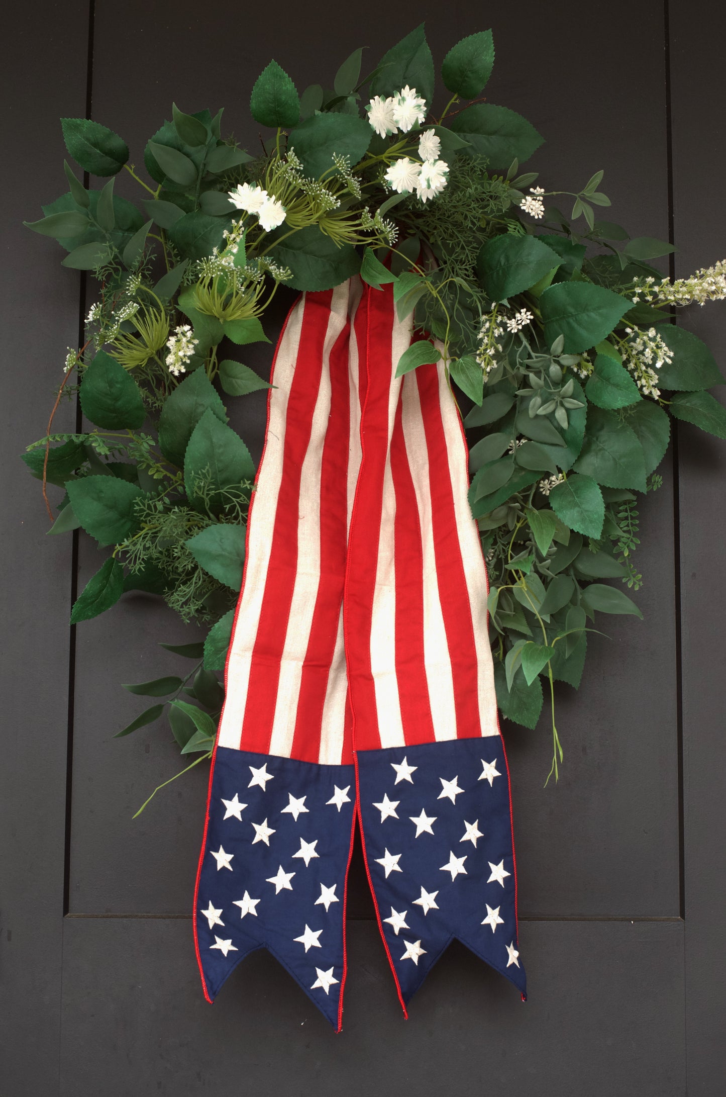 Stars & Stripes Patriotic Wreath Sash