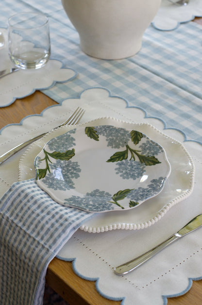 Hydrangea Melamine Dessert / Salad Plates (Set of 4)