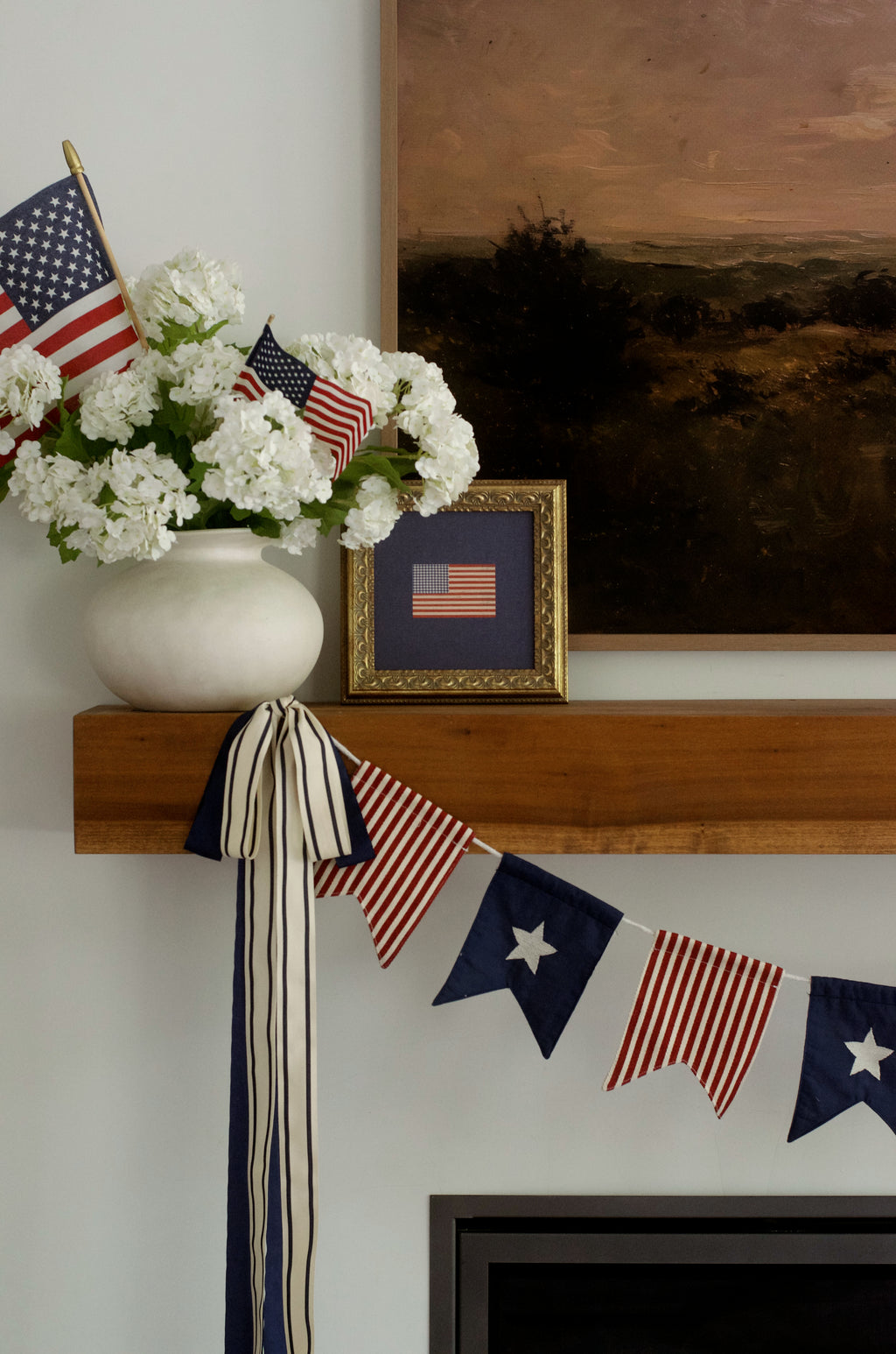 Navy Stripe Double Bow Kit