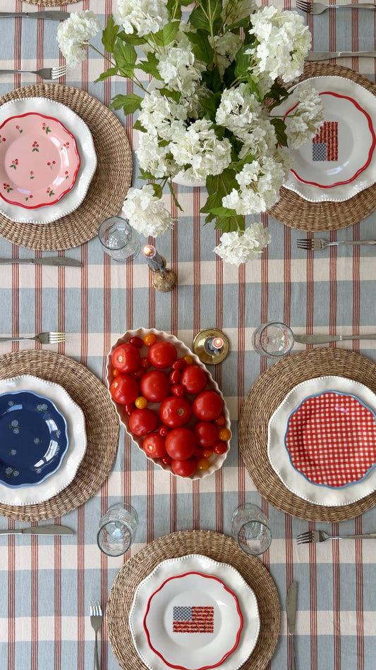 Summer Plaid Tablecloth