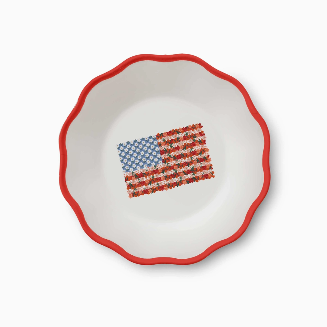 Americana Melamine Assorted Dessert / Salad Plate (Set of 4)