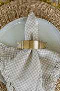Vintage Gold Bow Napkin Ring (6 pack)