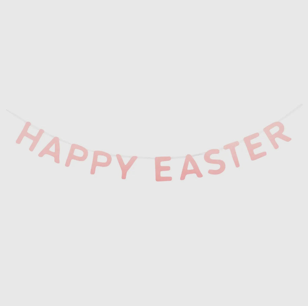 Pink Happy Easter Garland