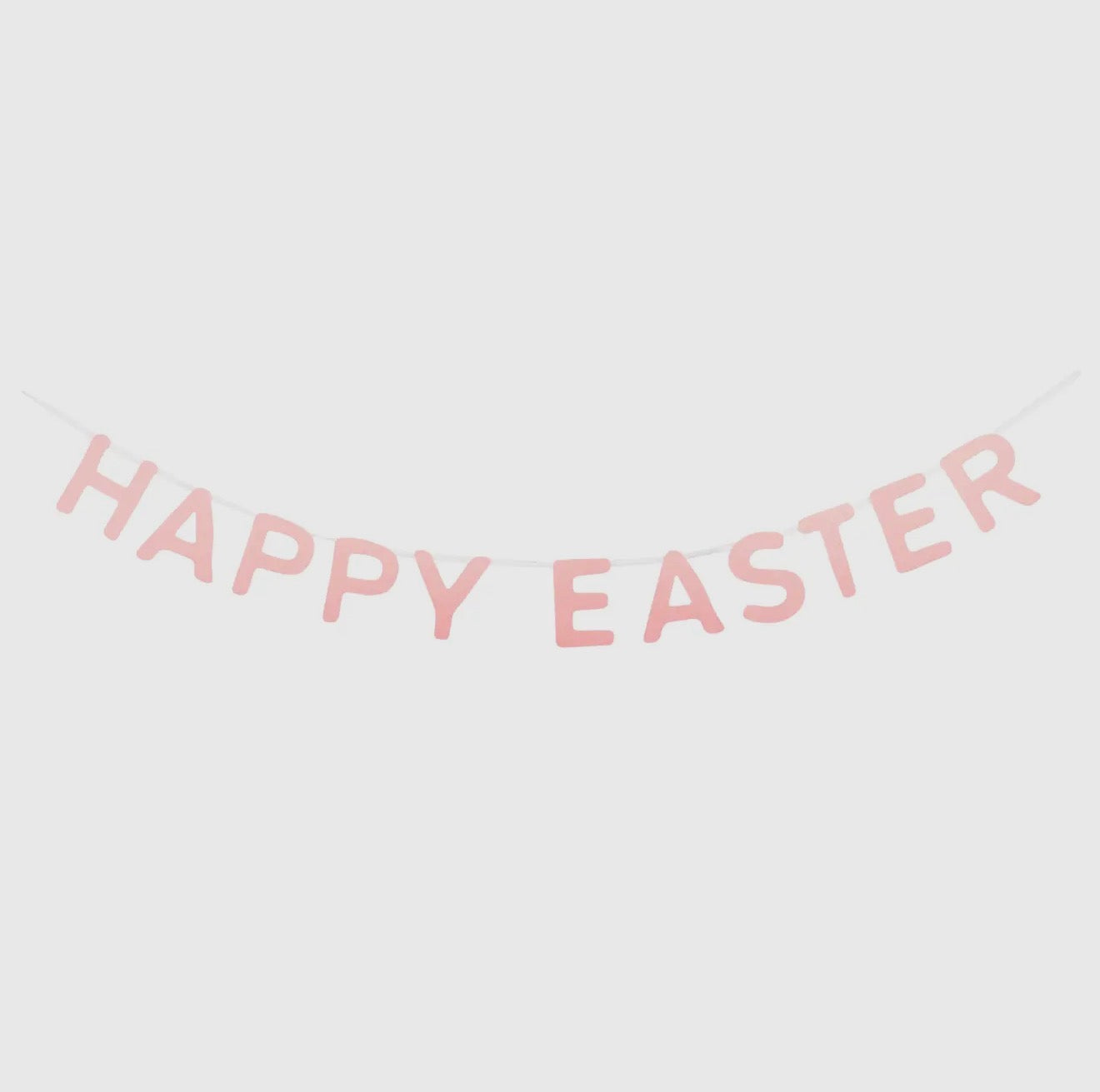 Pink Happy Easter Garland