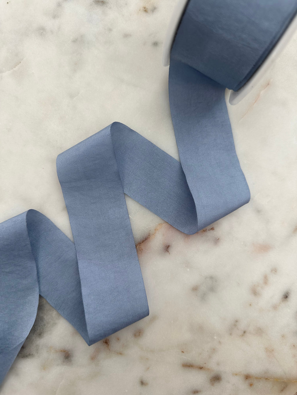 1.5" Slate Faux Silk Ribbon - 50 yards