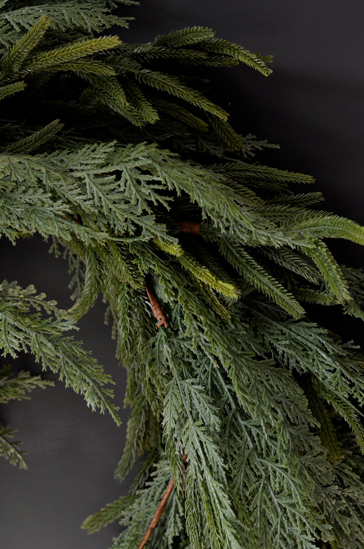 Real Touch Mixed Greenery Garland - Norfolk Pine & Cypress (3 sizes)