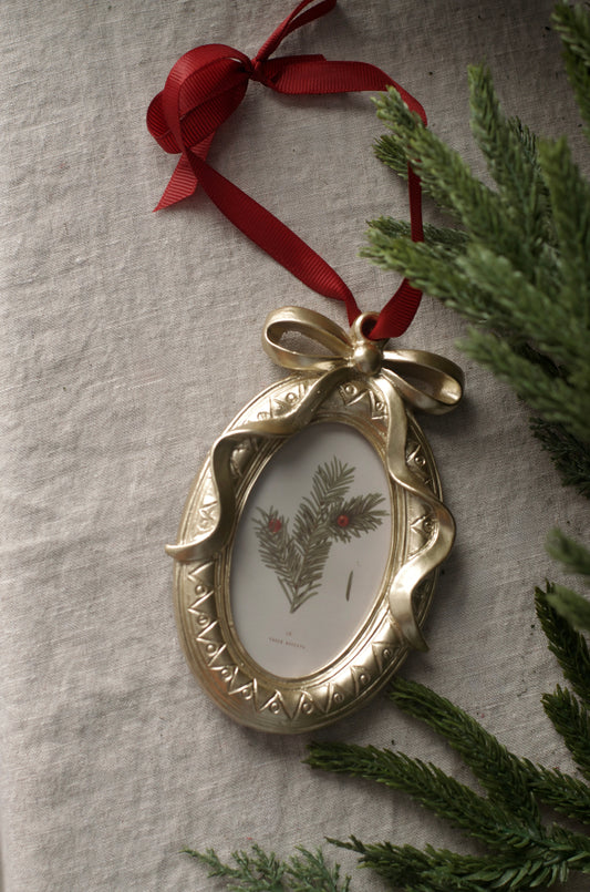 Bow Picture Frame Ornament