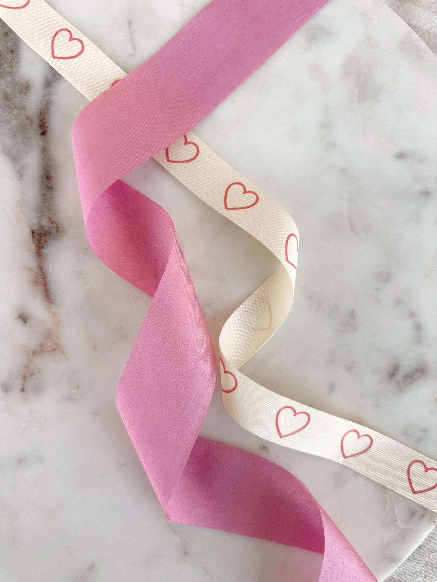 Pink Hearts Double Bow Kit