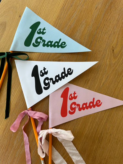 Back to School Grade Flags and Keepsake Questionnaire (Print at Home)