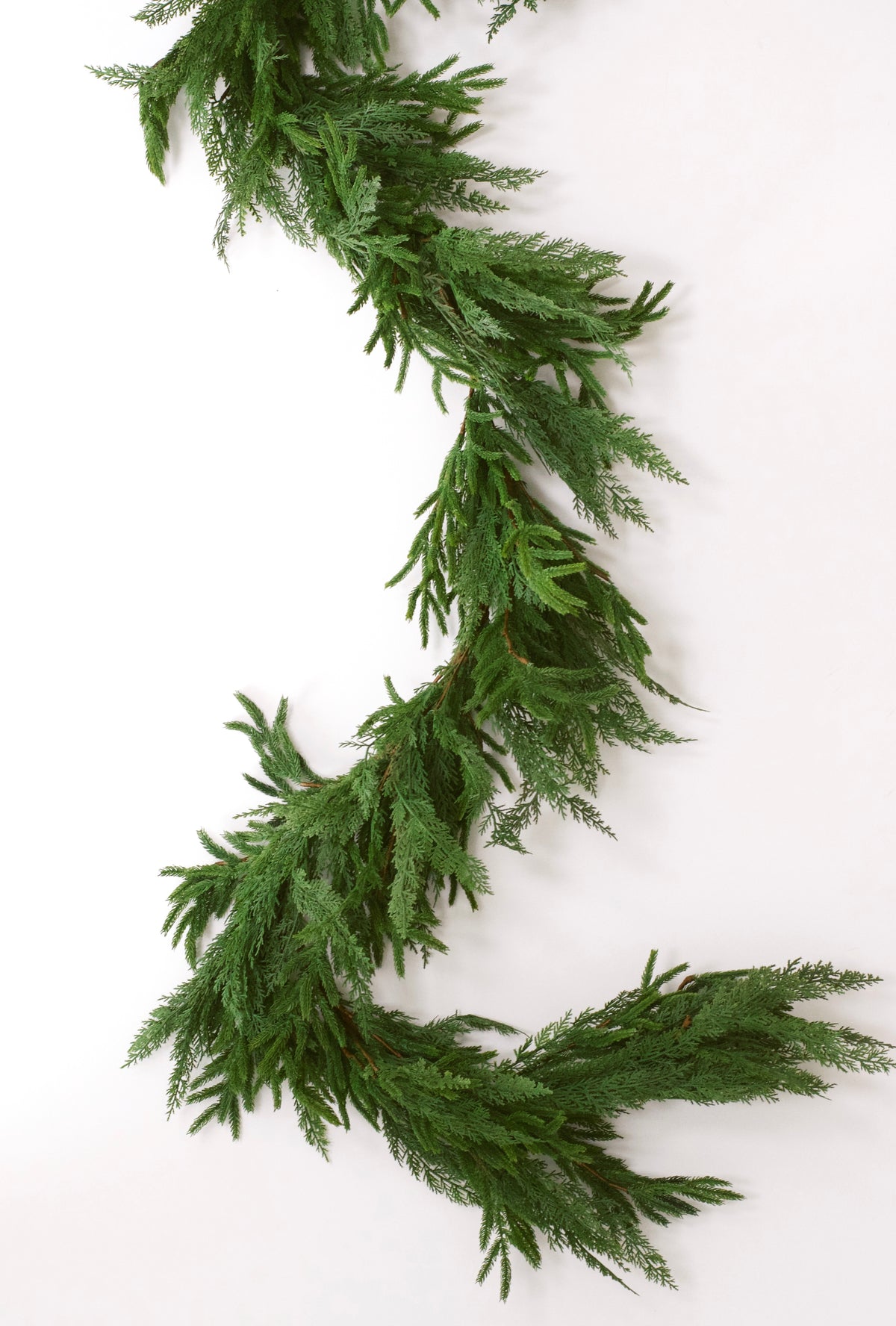 Real Touch Mixed Greenery Garland - Norfolk Pine & Cypress (3 sizes)