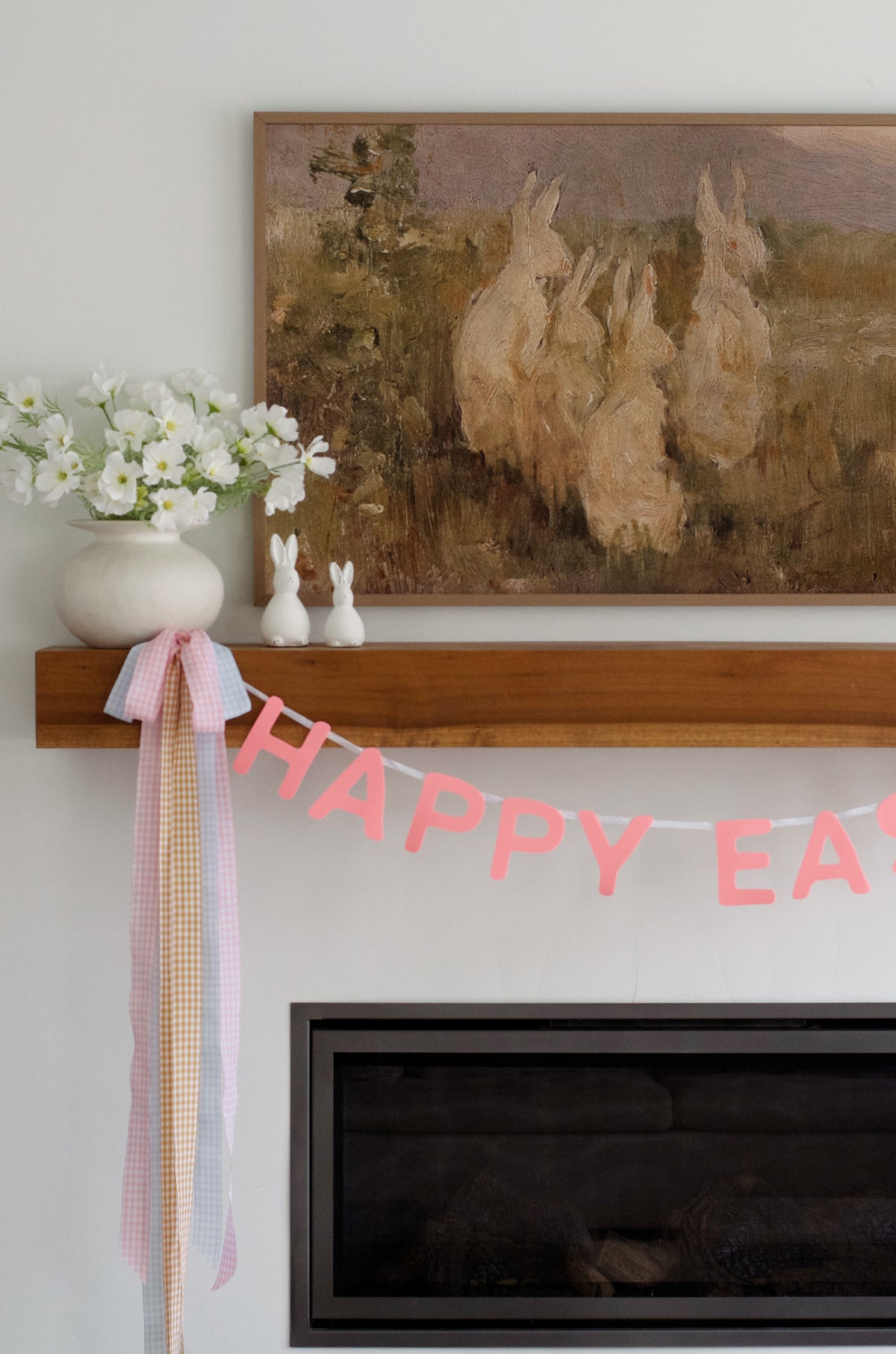 Pink Happy Easter Garland