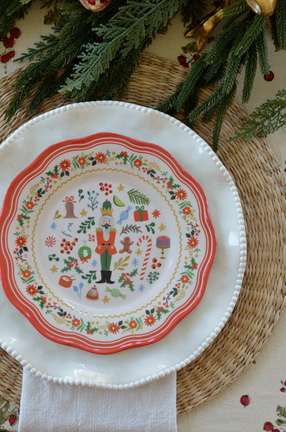 Nutcracker Melamine Dessert Plates (Set of 4)