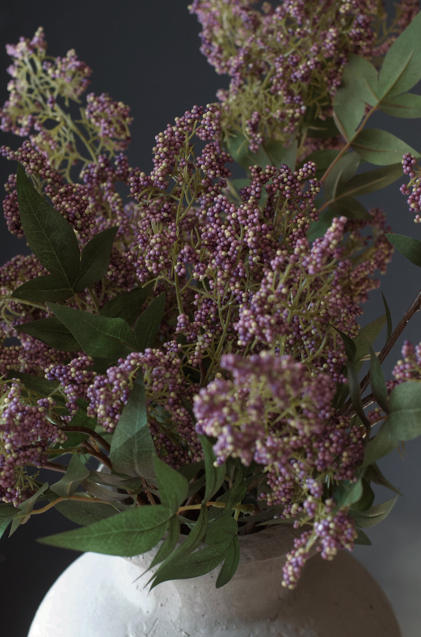 42" Dusty Plum Berry Stems (Set of 3)