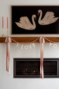 I Love You Felt Garland - White (Ships week of 1/19)