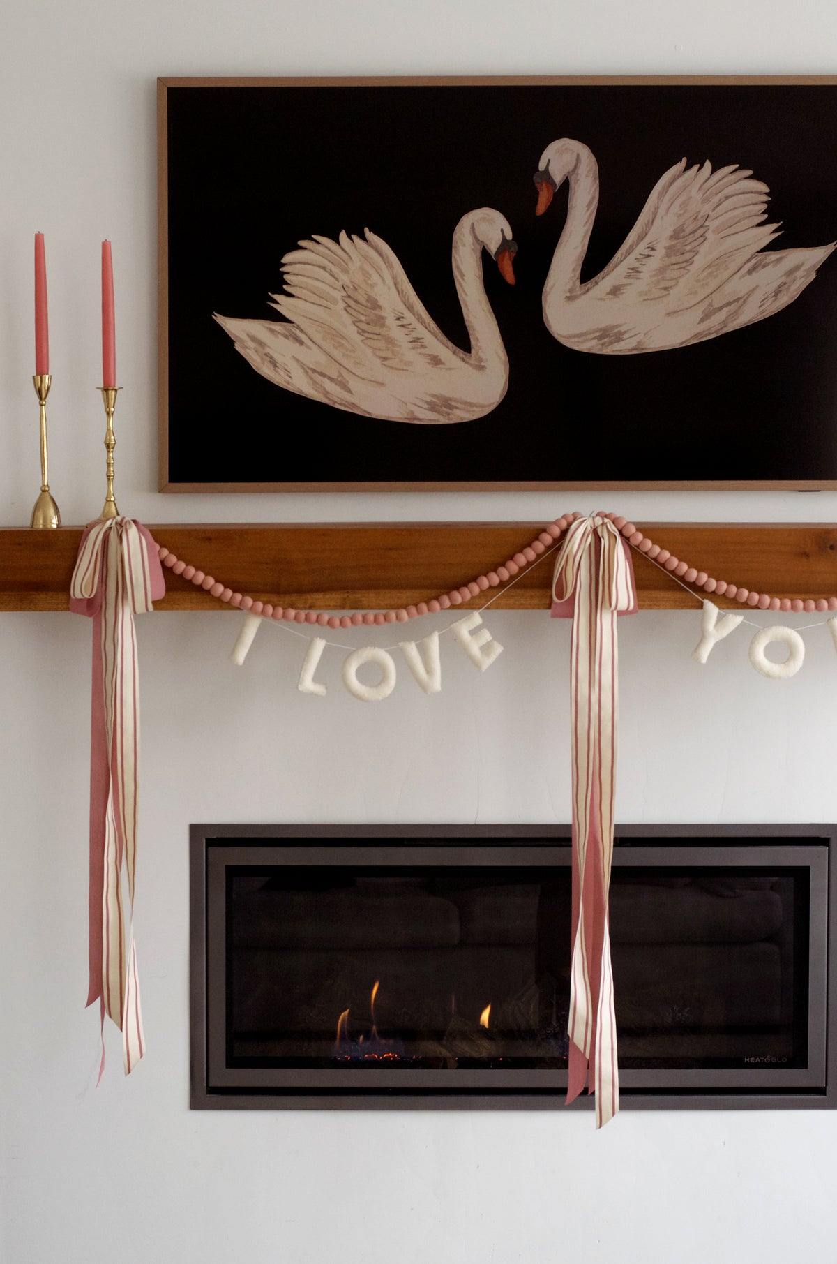 I Love You Felt Garland - White (Ships week of 1/19)