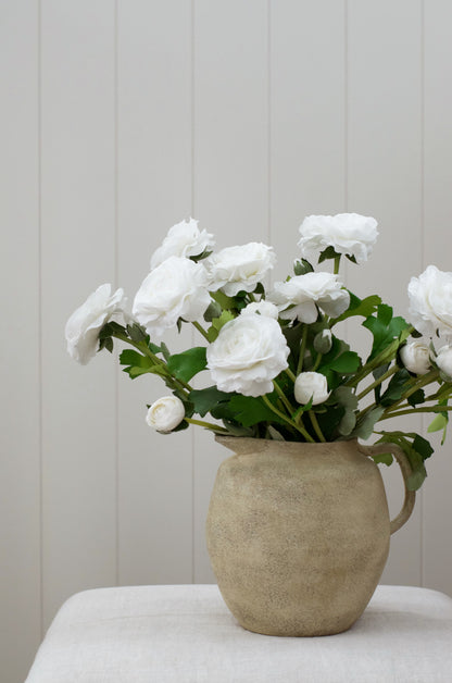 Real Touch White Ranunculus Stems 20” (Set of 3)