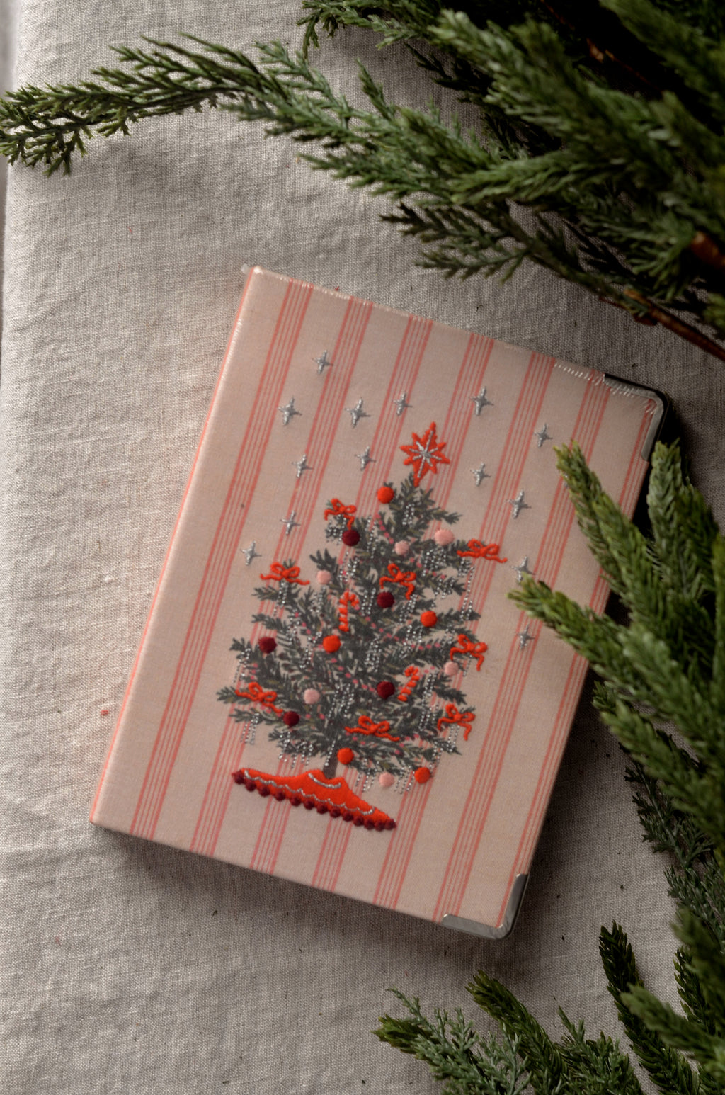 Tinsel Tree Embroidered Photo Album