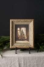 Glowing Christmas Tree Vintage Art - 10" x 12"
