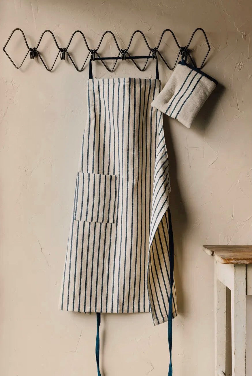 Navy Stripe Apron