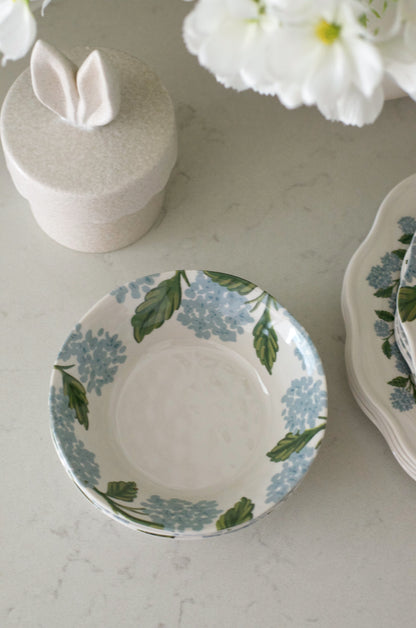 Hydrangea Melamine Bowls (Set of 4)