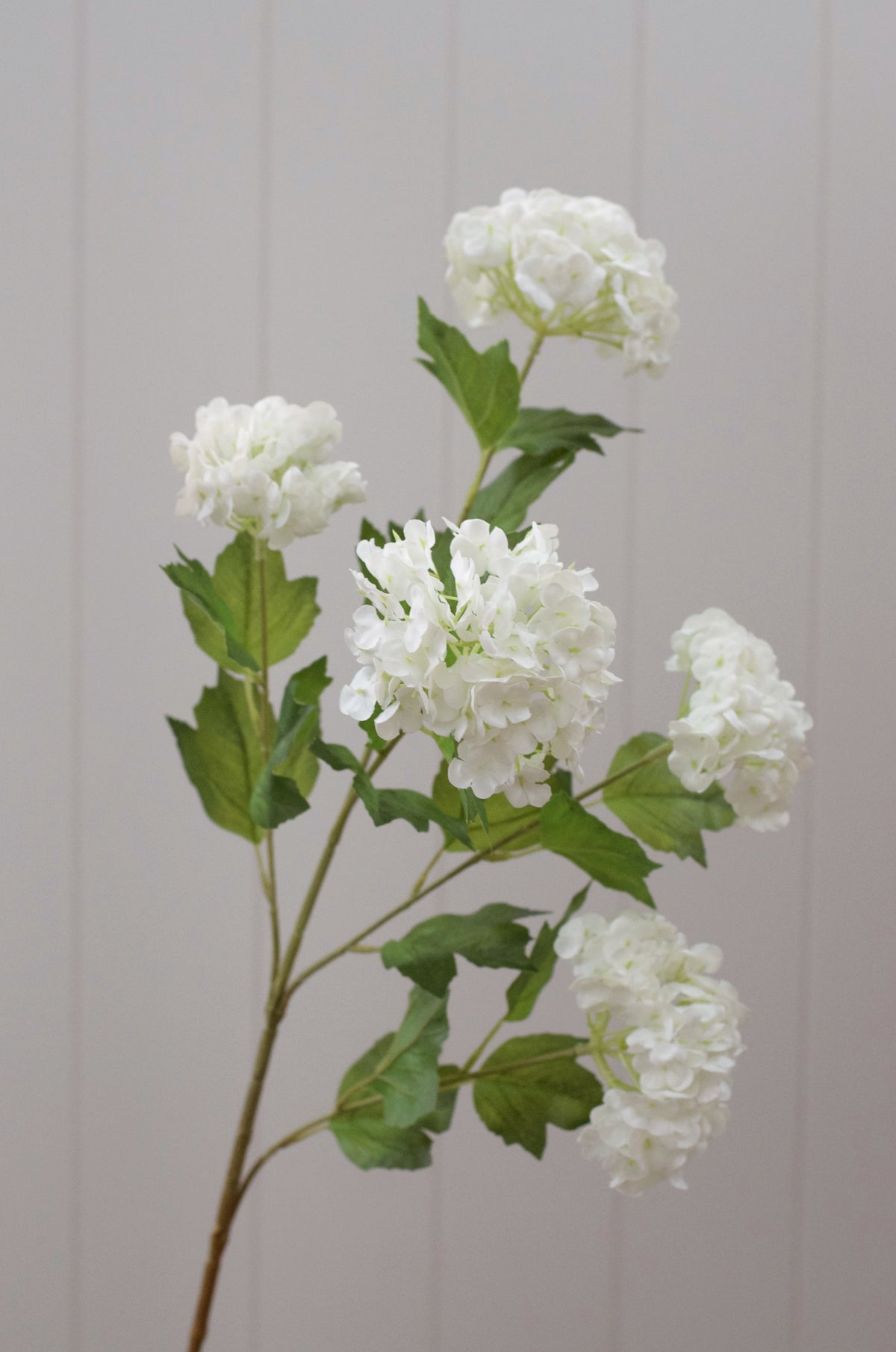 Real Touch White Viburnum Hydrangea Stems 33” (Set of 3 or 6)