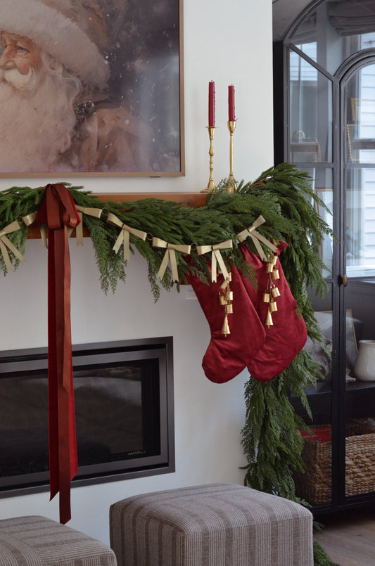 Vintage Brass Bow Garland