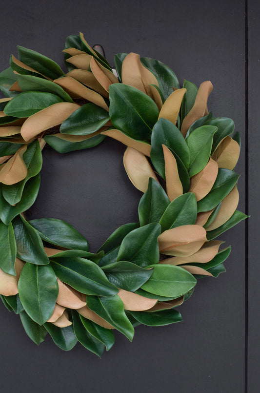 23" Magnolia Leaf Wreath