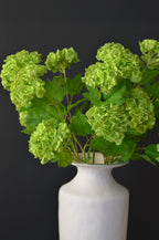 Real Touch Limelight Snowball Viburnum Hydrangea Stems 27” (Set of 3 or 6)