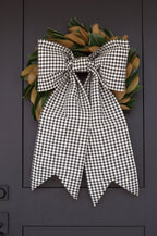 Black Gingham Luxe Bow