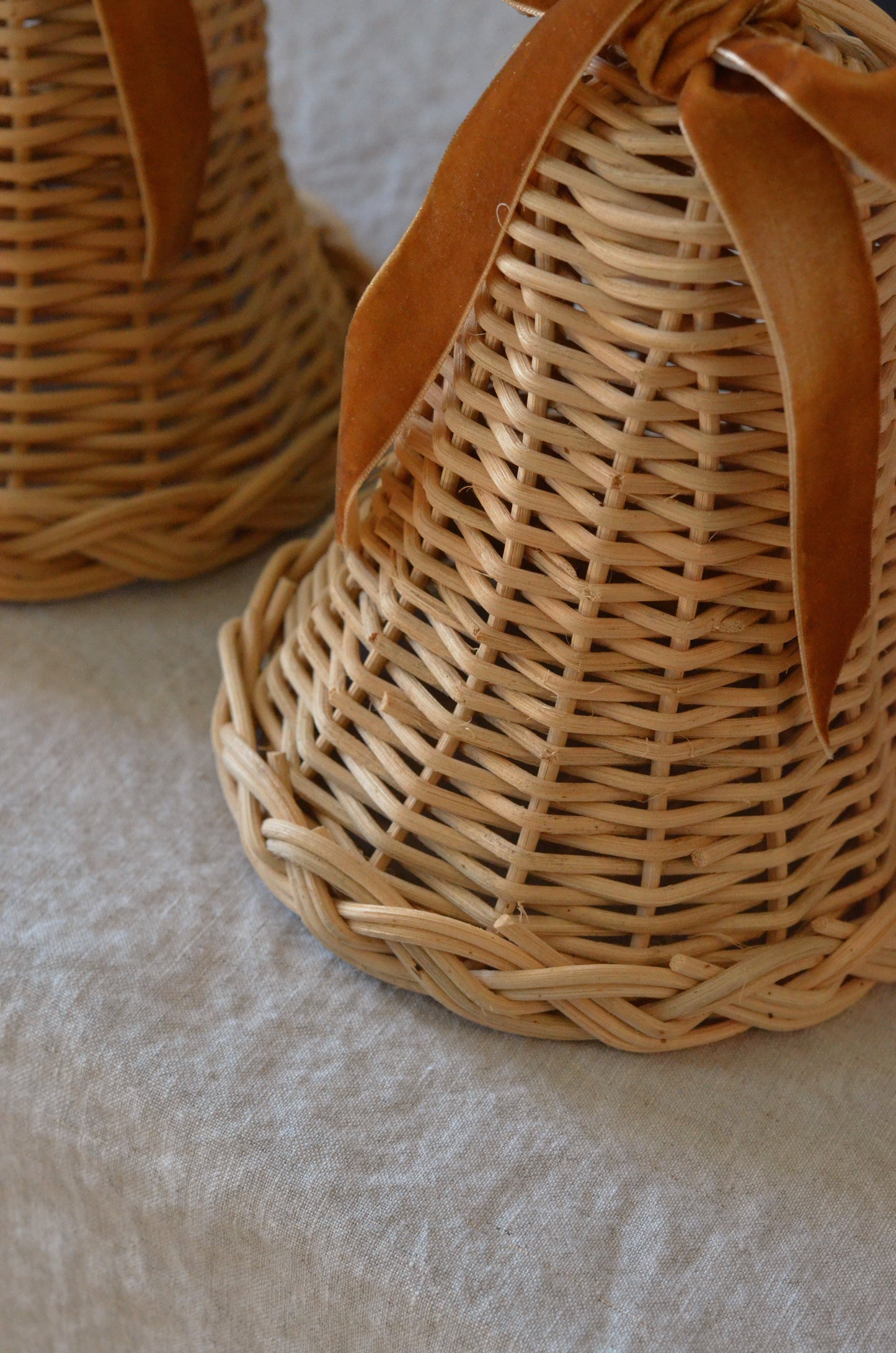 Woven Rattan Bells (Set of 2)