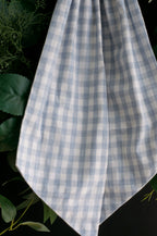 Large Baby Blue Gingham Bow