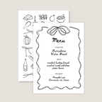 Autumn Bow Menu (Printable Template)