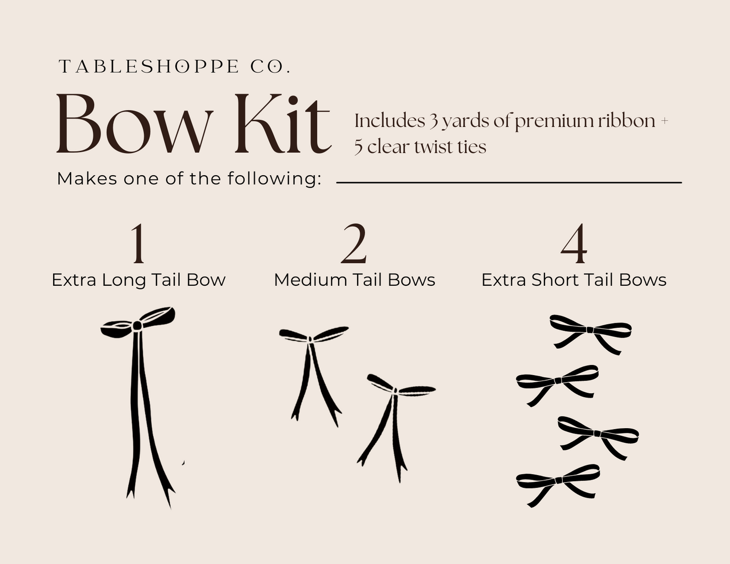 Bow Kit - Velvet 2"