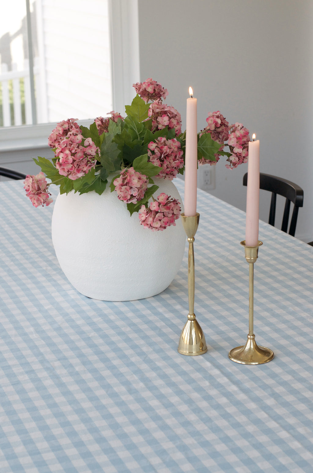Ruffle Gingham Tablecloth