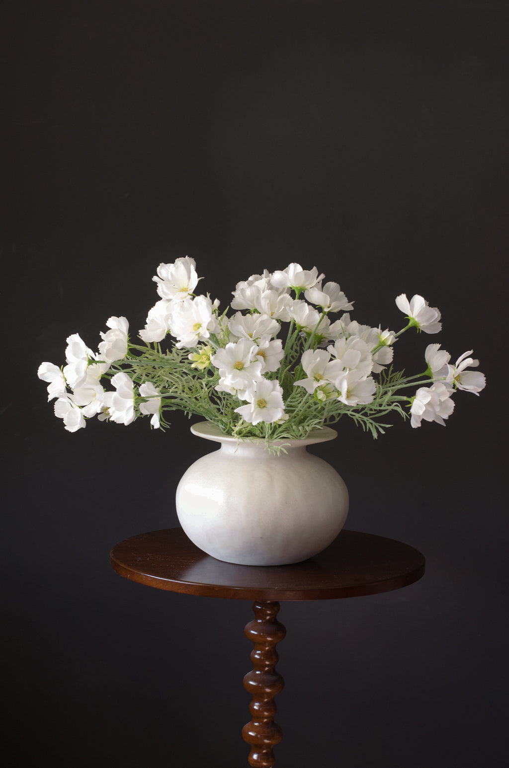 White Faux Cosmos Stems (Set of 3) - 24"