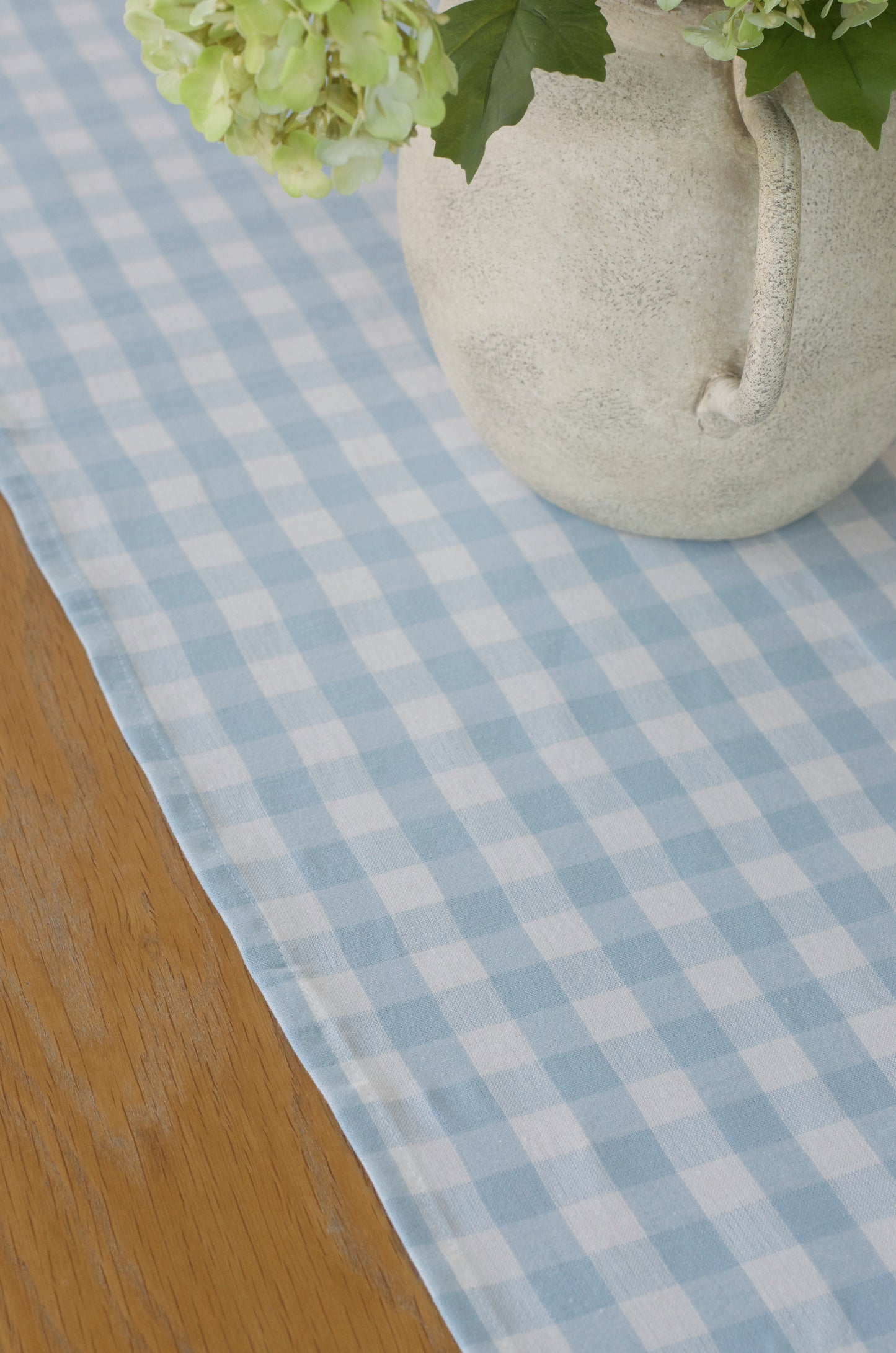 Blue Gingham Table Runner