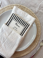 Cabana Stripe Menu Card (Printable Template)