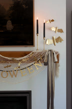 Distressed Gold Bat Garland
