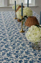 Cornflower Blue French Tablecloth