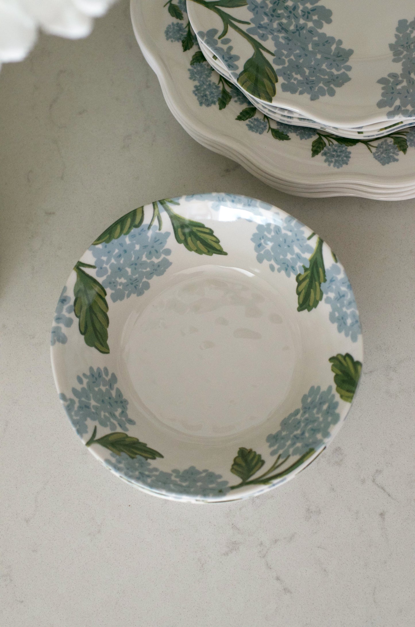 Hydrangea Melamine Bowls (Set of 4)